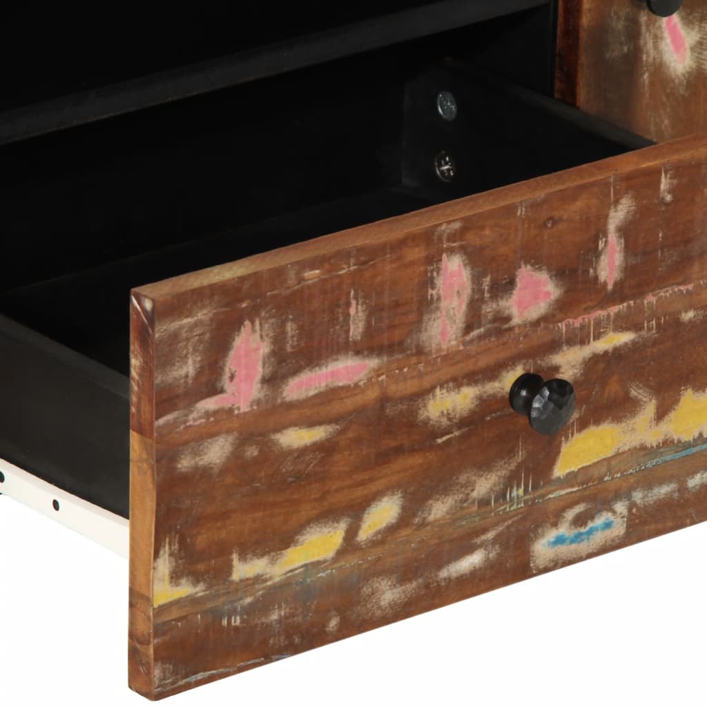 vidaXL TV-Schrank 105x33,5x46 cm Altholz Massiv & Holzwerkstoff
