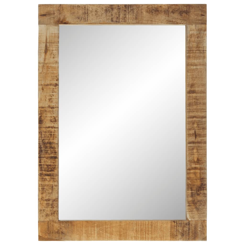vidaXL Spiegel 70x50 cm Massivholz Mango und Glas