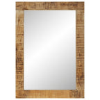 vidaXL Spiegel 70x50 cm Massivholz Mango und Glas
