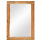 vidaXL Spiegel 70x50 cm Massivholz Akazie und Glas