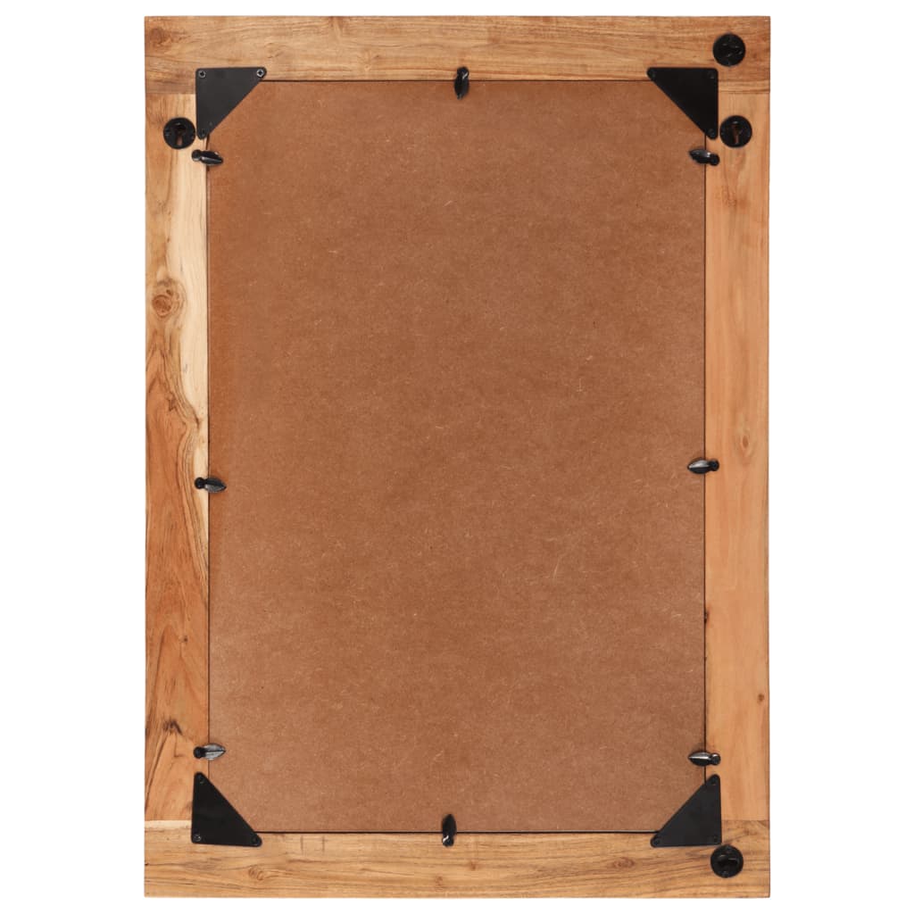 vidaXL Spiegel 70x50 cm Massivholz Akazie und Glas