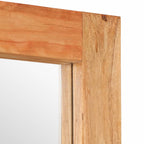 vidaXL Spiegel 70x50 cm Massivholz Akazie und Glas