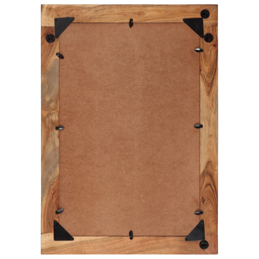 vidaXL Spiegel 70x50 cm Altholz Massiv und Glas