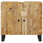 vidaXL Waschbeckenunterschrank Massivholz Mango und Holzwerkstoff