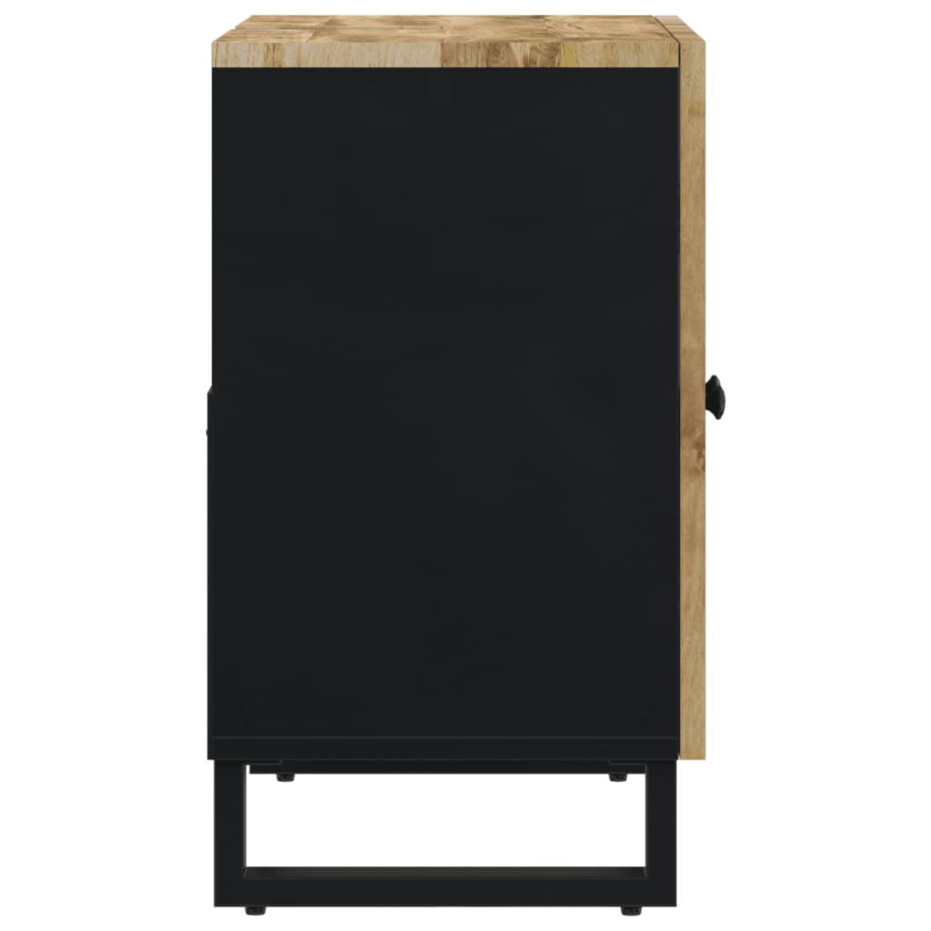 vidaXL Waschbeckenunterschrank Massivholz Mango und Holzwerkstoff