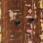 vidaXL Waschbeckenunterschrank Altholz Massiv und Holzwerkstoff