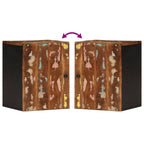 vidaXL Bad-Wandschrank 38x33x48 cm Altholz Massiv
