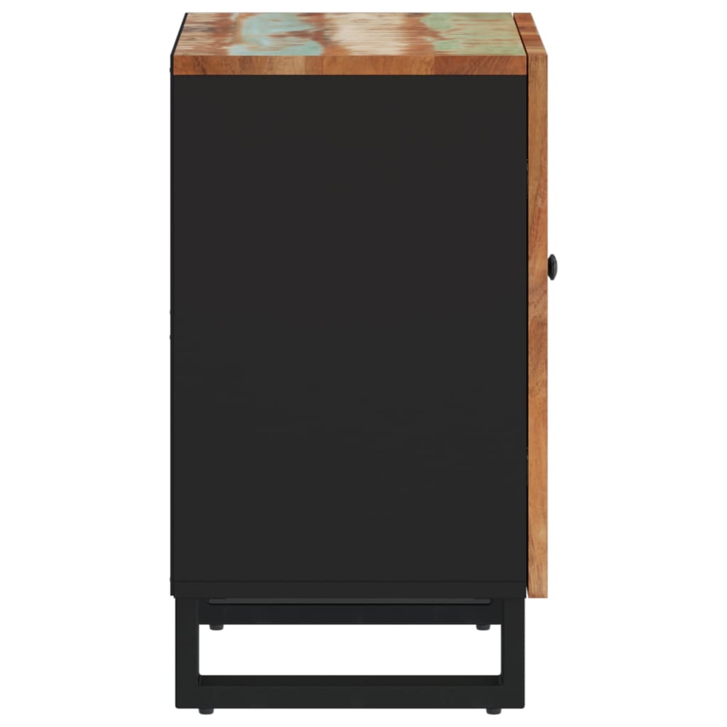 vidaXL Badschrank 38x33x58 cm Altholz Massiv