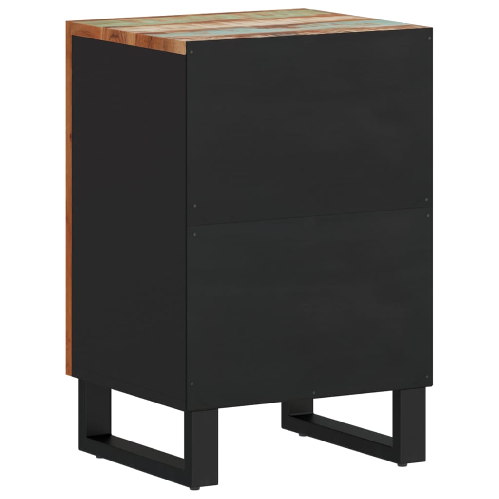 vidaXL Badschrank 38x33x58 cm Altholz Massiv
