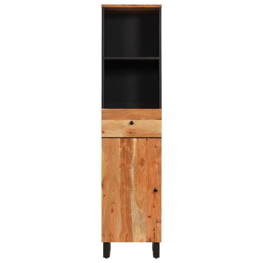 vidaXL Badschrank 38x33x160 cm Massivholz Akazie