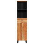 vidaXL Badschrank 38x33x160 cm Massivholz Akazie