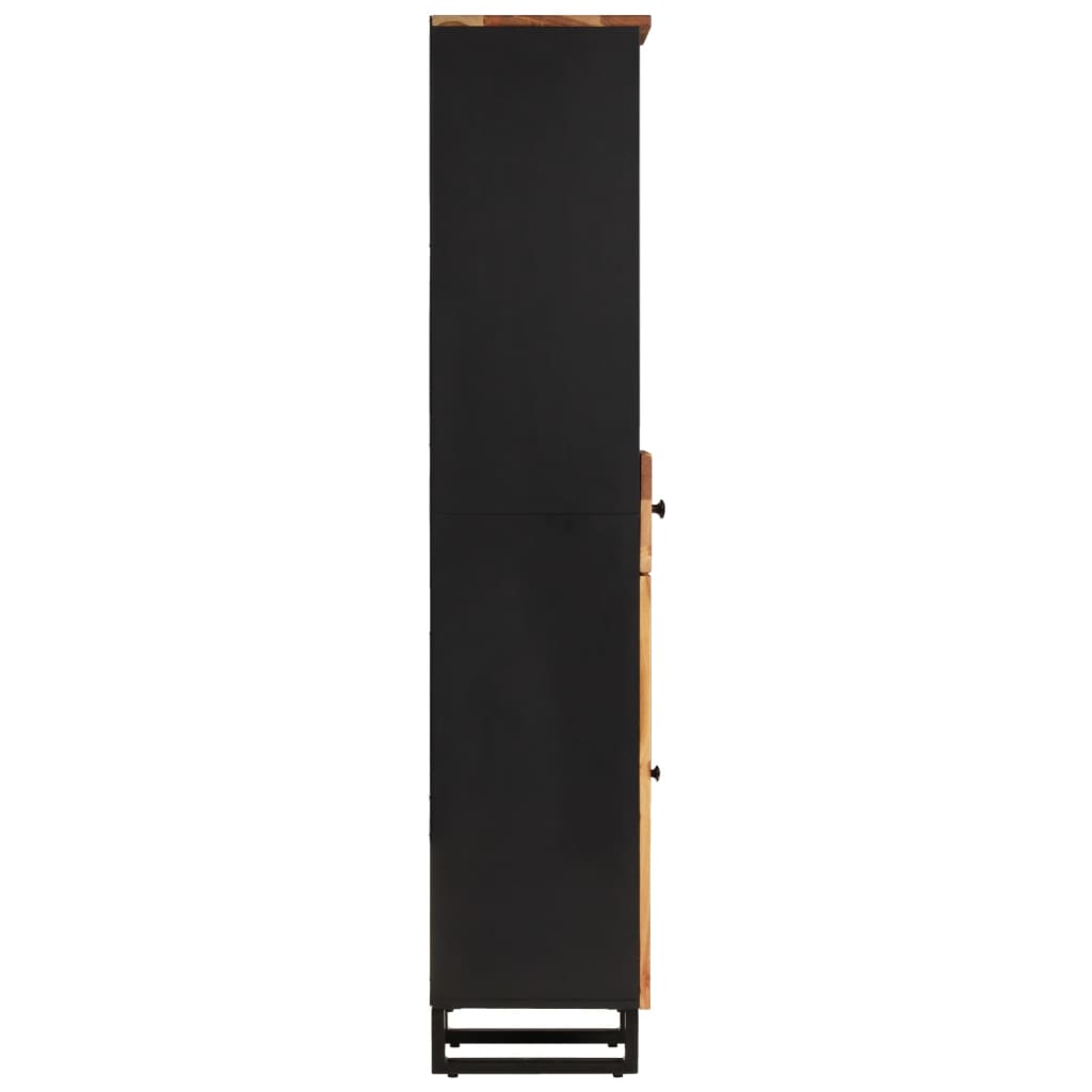 vidaXL Badschrank 38x33x160 cm Massivholz Akazie