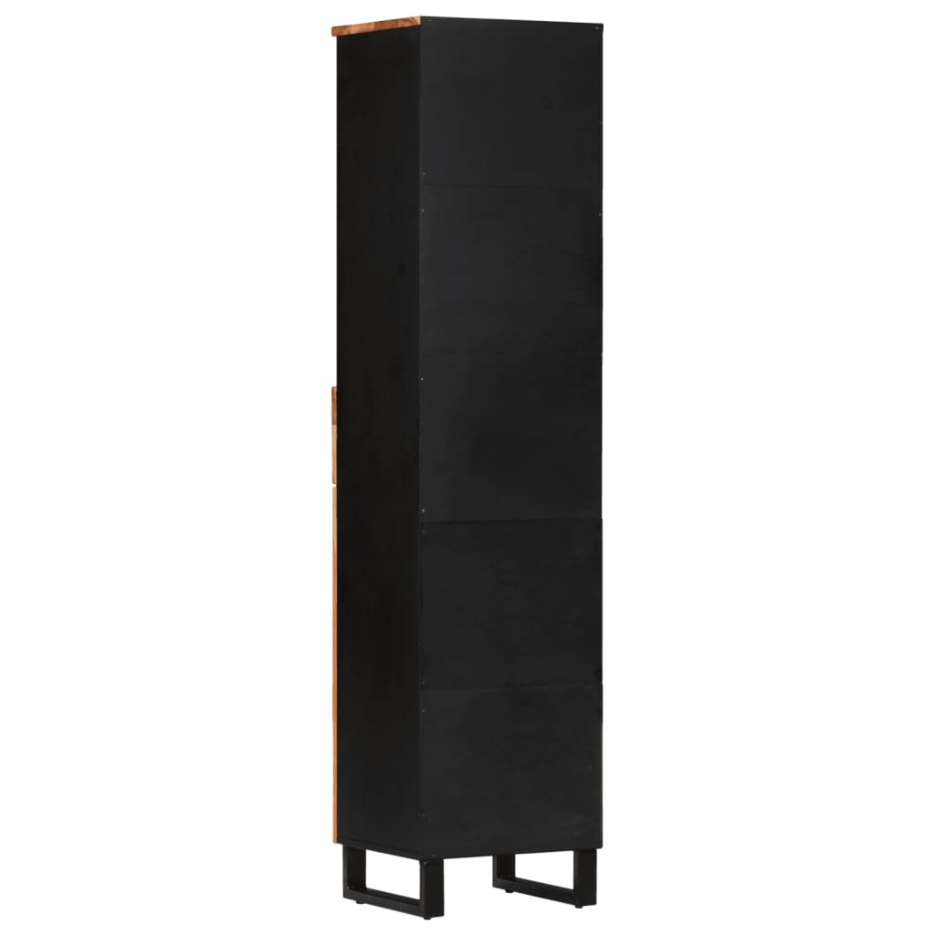 vidaXL Badschrank 38x33x160 cm Massivholz Akazie