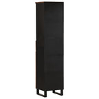 vidaXL Badschrank 38x33x160 cm Altholz Massivholz