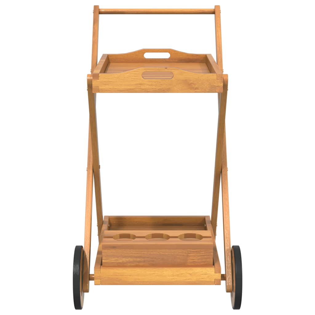 vidaXL Teewagen 54x87x90 cm Massivholz Akazie