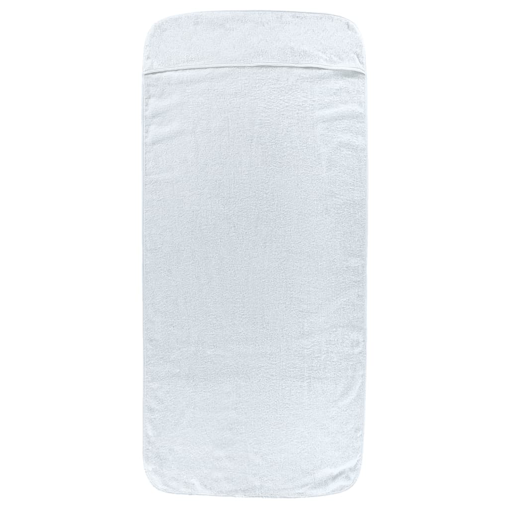 vidaXL Strandtücher 2 Stk. Weiß 60x135 cm Stoff 400 GSM