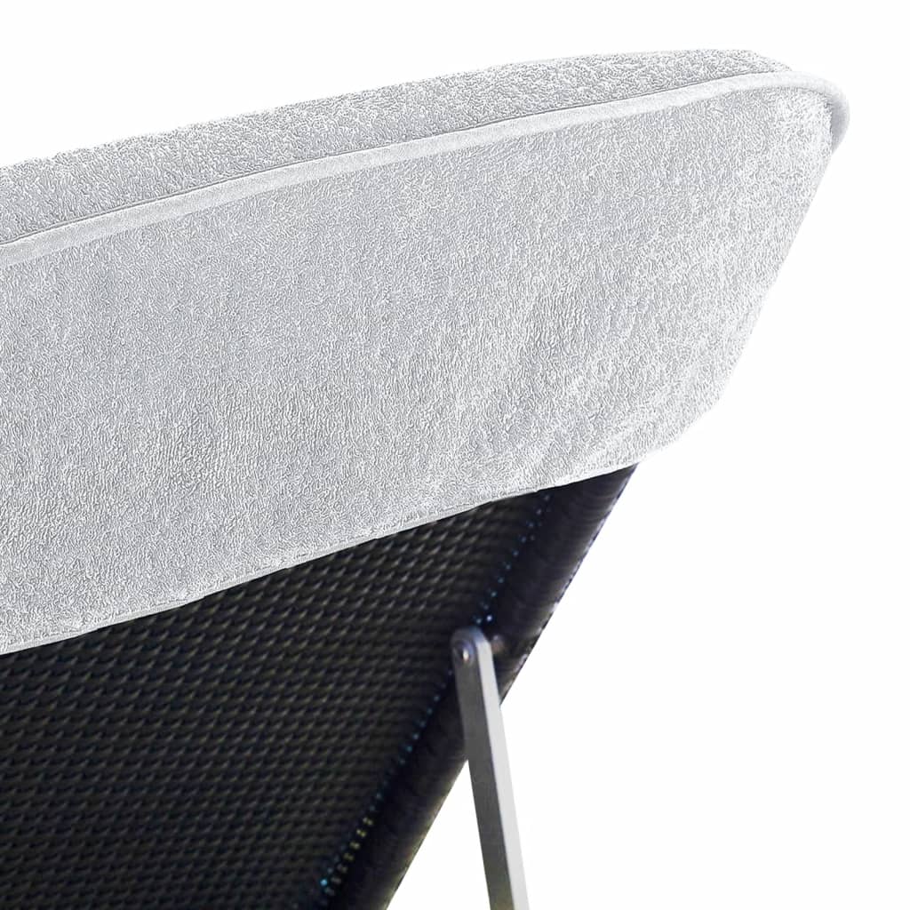 vidaXL Strandtücher 2 Stk. Weiß 60x135 cm Stoff 400 GSM