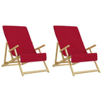 vidaXL Strandtücher 2 Stk. Burgunder 60x135 cm Stoff 400 GSM