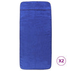 vidaXL Strandtücher 2 Stk. Königsblau 60x135 cm Stoff 400 GSM