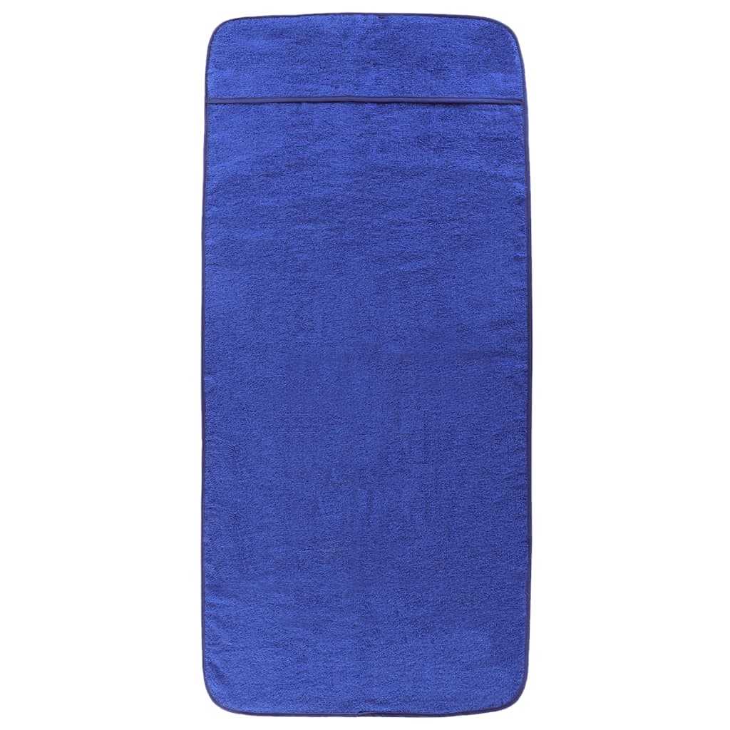 vidaXL Strandtücher 2 Stk. Königsblau 60x135 cm Stoff 400 GSM