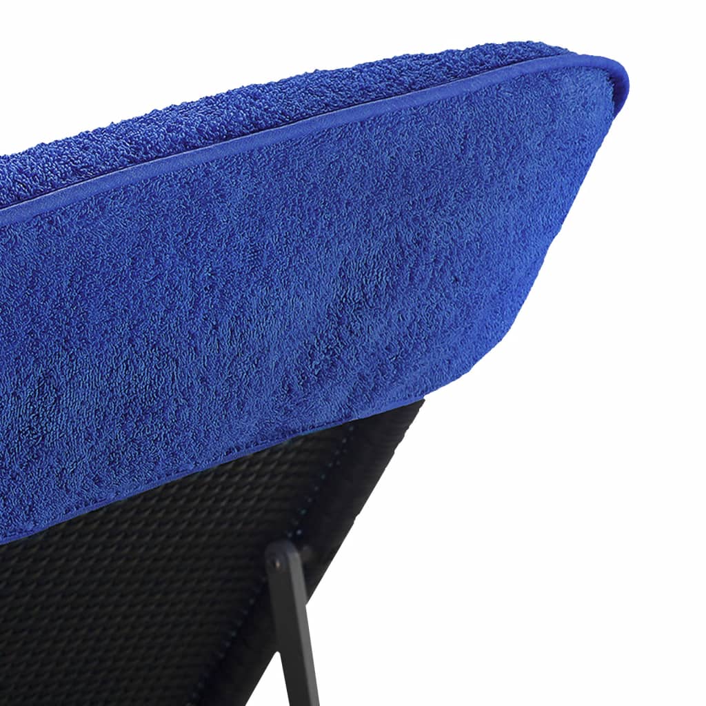vidaXL Strandtücher 2 Stk. Königsblau 60x135 cm Stoff 400 GSM