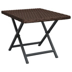 vidaXL Klapptisch Braun 45x35x32 cm Poly Rattan