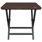 vidaXL Klapptisch Braun 45x35x32 cm Poly Rattan