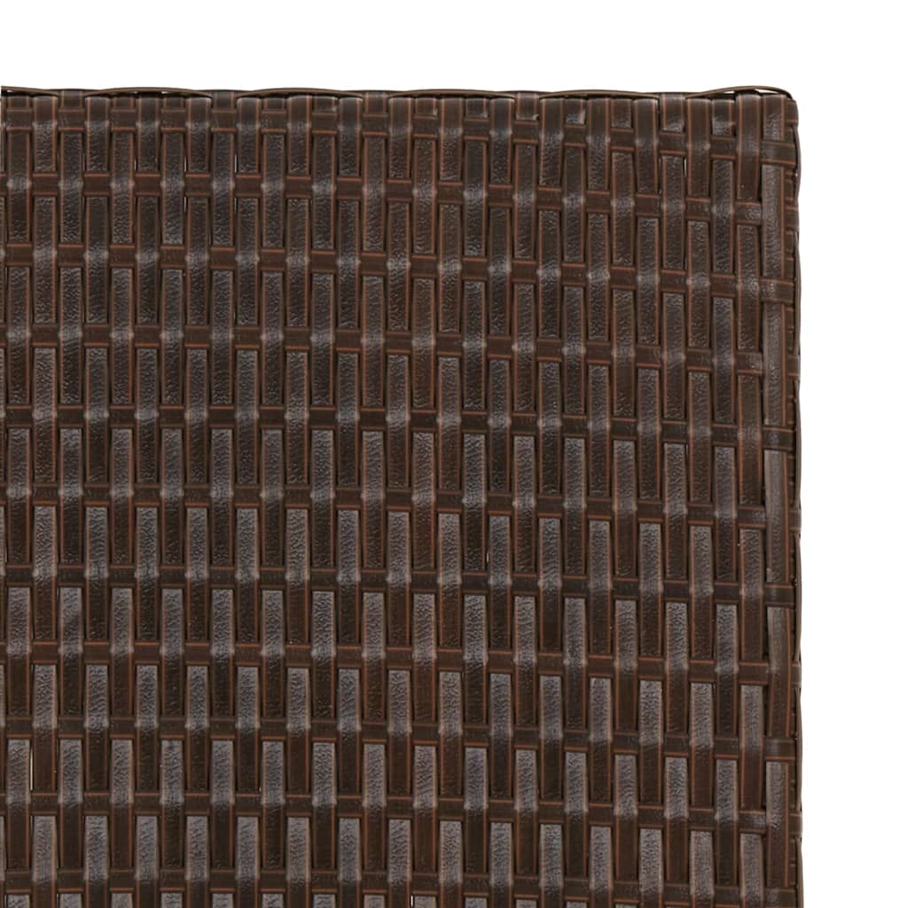 vidaXL Klapptisch Braun 45x35x32 cm Poly Rattan