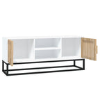 vidaXL TV-Schrank Weiß 105x30x45 cm Holzwerkstoff und Eisen