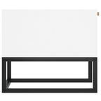 vidaXL Couchtisch Weiß 80x40x35 cm Holzwerkstoff und Eisen