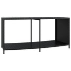 vidaXL Outdoor-Regale 2 Stk. Schwarz Poly Rattan