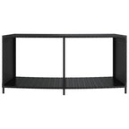 vidaXL Outdoor-Regale 2 Stk. Schwarz Poly Rattan