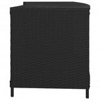 vidaXL Outdoor-Regale 2 Stk. Schwarz Poly Rattan
