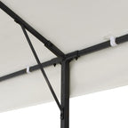 vidaXL Pavillon mit Doppeldach Weiß 6x3 m Stahl