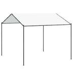 vidaXL Pavillon 4 x 4 x 2,6 m Weiß Stahl und Polyester 180 gsm