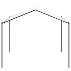vidaXL Pavillon 4 x 4 x 2,6 m Weiß Stahl und Polyester 180 gsm