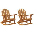 vidaXL Adirondack-Schaukelstühle 2 Stk. 79x100x103 cm Massivholz Teak