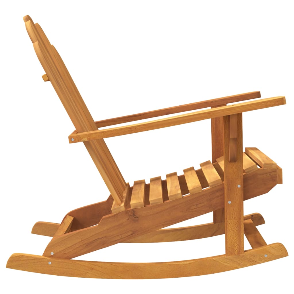 vidaXL Adirondack-Schaukelstühle 2 Stk. 79x100x103 cm Massivholz Teak