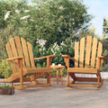 vidaXL Adirondack-Schaukelstühle 2 Stk. 79x100x103 cm Massivholz Teak