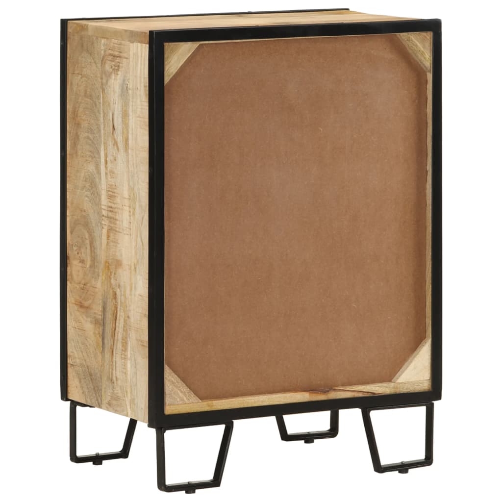 vidaXL Sideboard mit 2 Schubladen 53x31x72 cm Massivholz Mango & Eisen