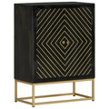 vidaXL Sideboard mit 2 Türen 55x30x70 cm Massivholz Mango