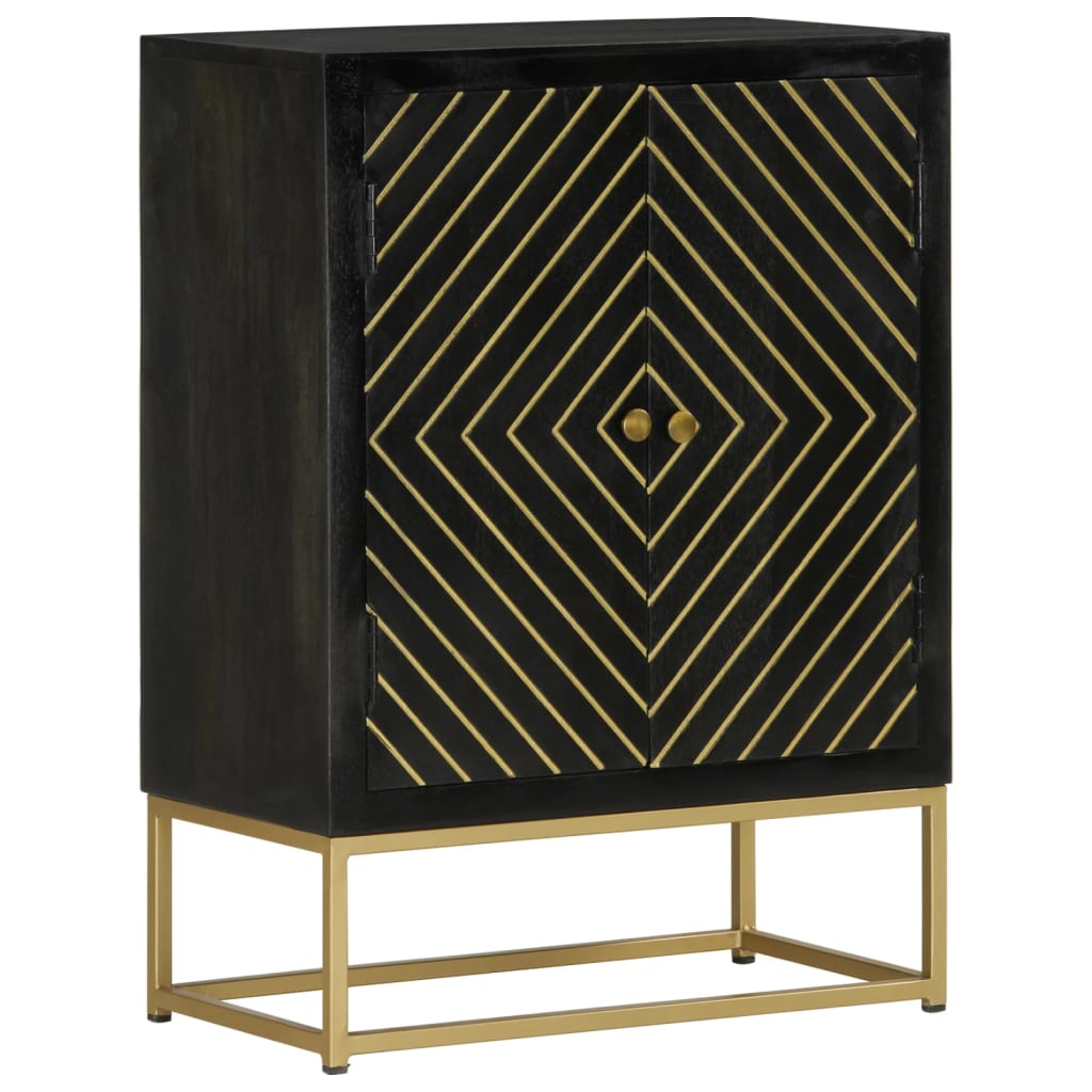 vidaXL Sideboard mit 2 Türen 55x30x70 cm Massivholz Mango