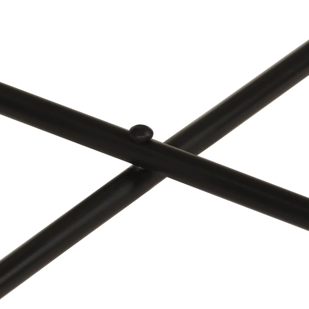 vidaXL Couchtische 2 Stk. Messing und Metall Schwarz