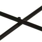 vidaXL Couchtische 2 Stk. Messing und Metall Schwarz