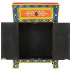 vidaXL Sideboard Handbemalt 54x30x74 cm Massivholz Mango