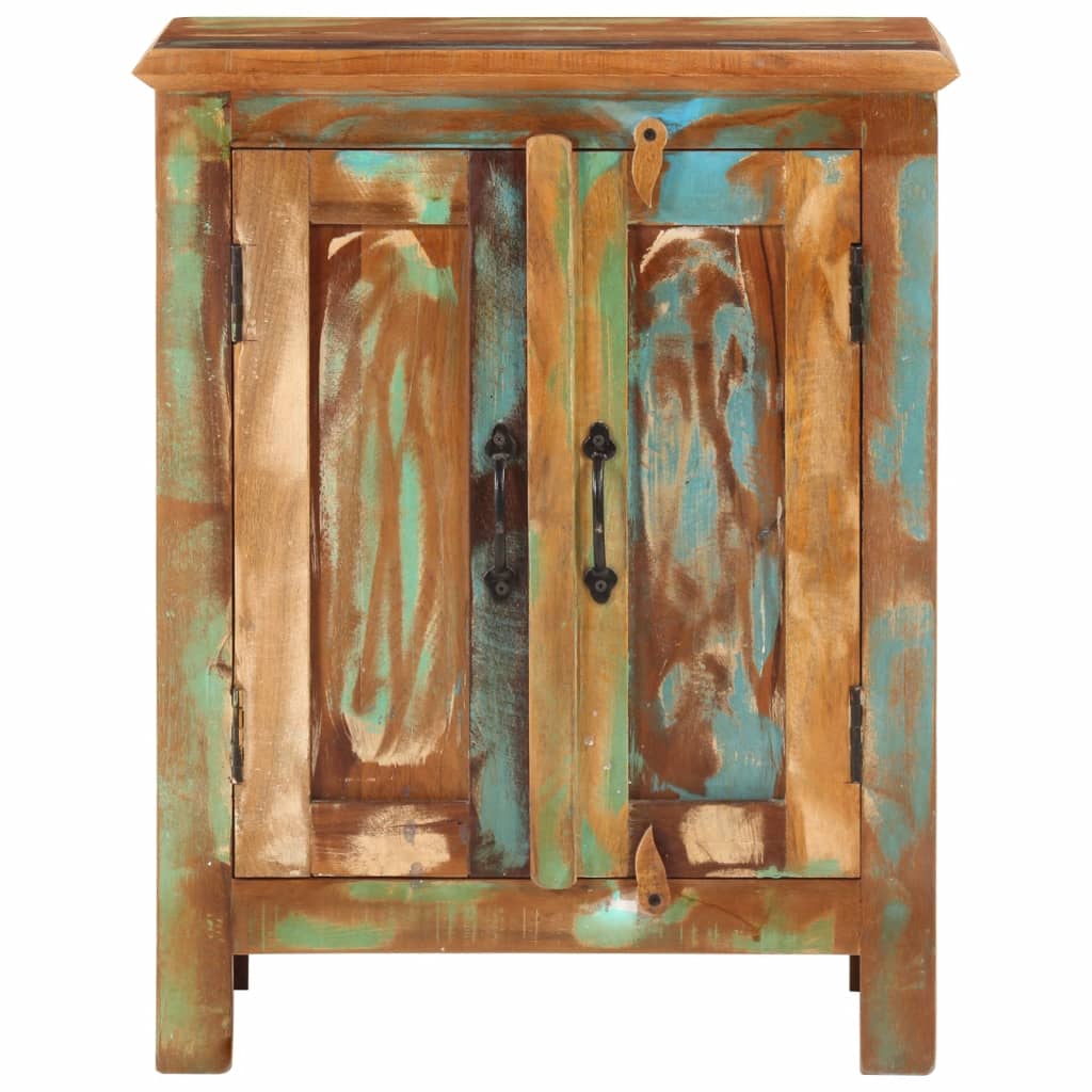 vidaXL Sideboard mit 2 Türen 55x30x70 cm Altholz Massiv