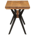 vidaXL Esszimmerbank 110x40x46 cm Massivholz Akazie und Stahl