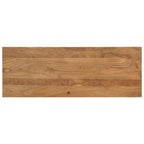 vidaXL Esszimmerbank 110x40x46 cm Massivholz Akazie und Stahl