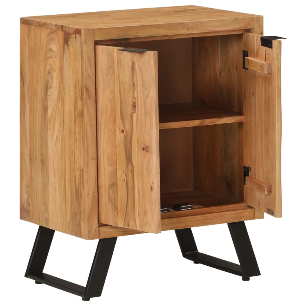 vidaXL Sideboard mit 2 Türen 55x36x72 cm Massivholz Akazie