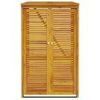 vidaXL Mülltonnenbox für 1 Tonne 70x89x117 cm Massivholz Akazie